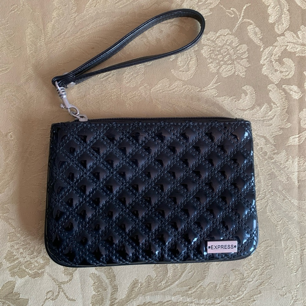 Express Black Wristlet Texture Studded Classy. Going out. Dancing.